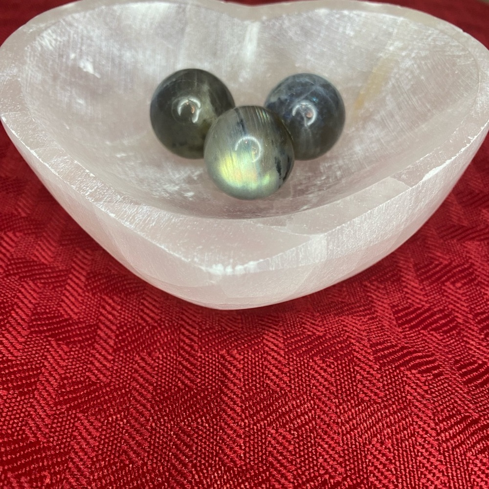 Mini Labradorite Sphere Set